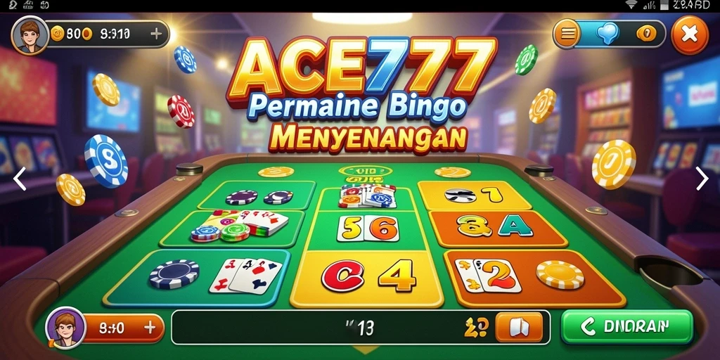 Tampilan gameplay Bingo yang seru di ACE777.