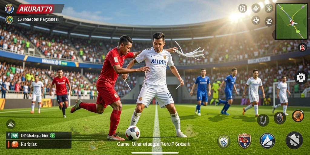 Tangkapan layar gameplay AKURAT79 dengan aksi olahraga yang seru.