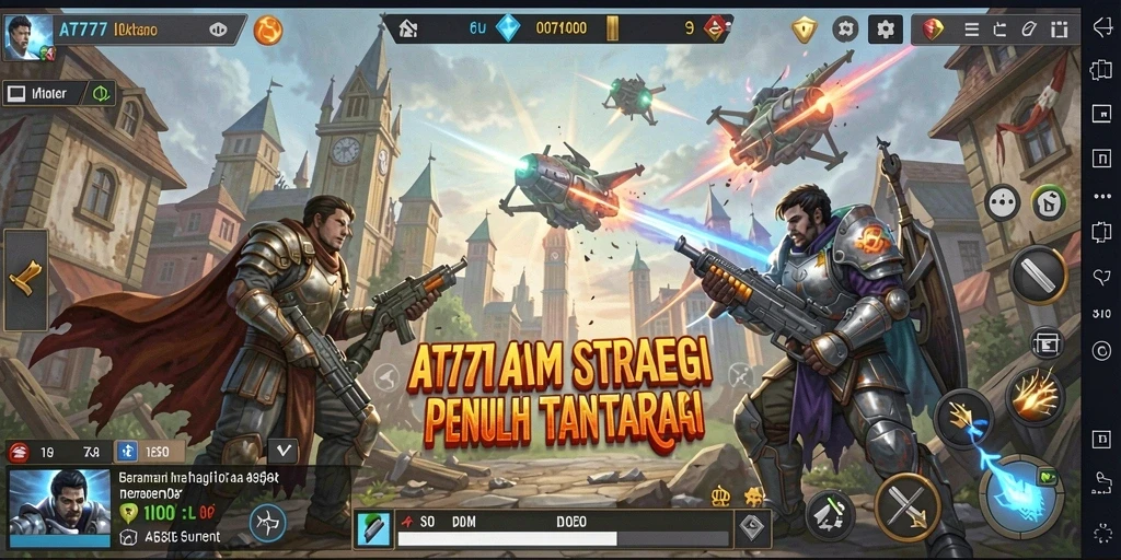Tampilan gameplay yang menegangkan dan seru di AT777.