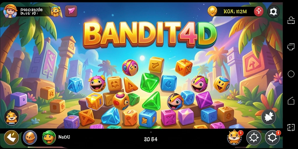 Tampilan menarik dari gameplay BANDIT4D yang menampilkan puzzle inovatif.