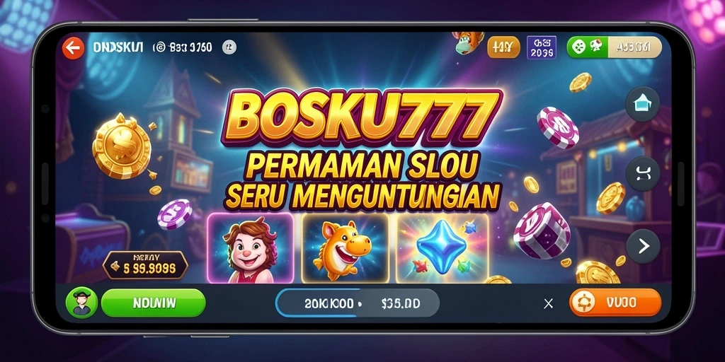 Tampilan gameplay BOSKU777 yang mengasyikkan dan penuh warna.