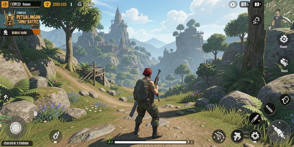 Gameplay CERI123 menunjukkan eksplorasi mendalam di dunia terbuka.
