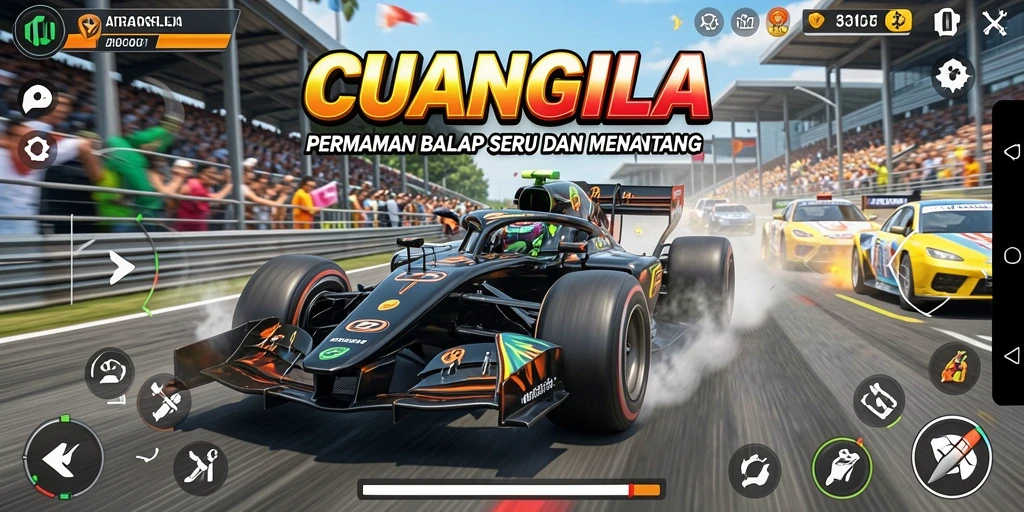 Tampilan menarik permainan balap CUANGILA dengan grafik menawan.
