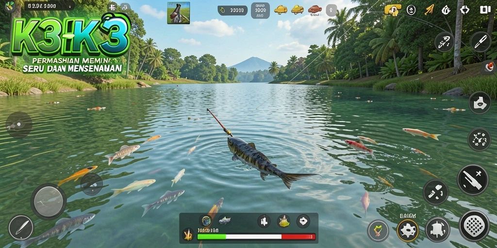 Tangkapan ikan yang epik dalam gameplay K3K3.