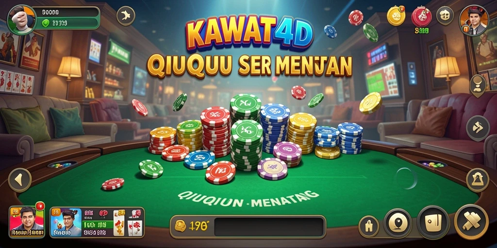 Tampilan gameplay KAWAT4D yang menarik dalam permainan QiuQiu.