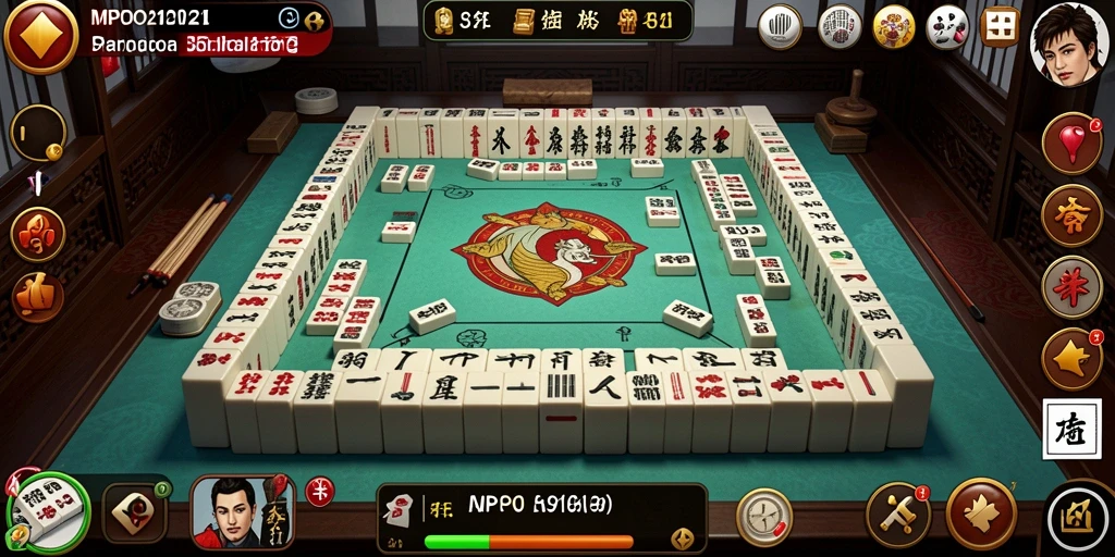 Screenshot MPO2121 menampilkan gameplay Mahjong yang menarik.