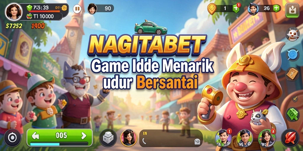 Tampilan gameplay NAGITABET yang menawan dan santai.