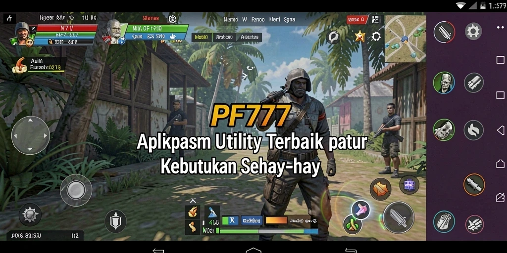 Tampilan utama PF777 dengan berbagai alat Utility yang siap digunakan.