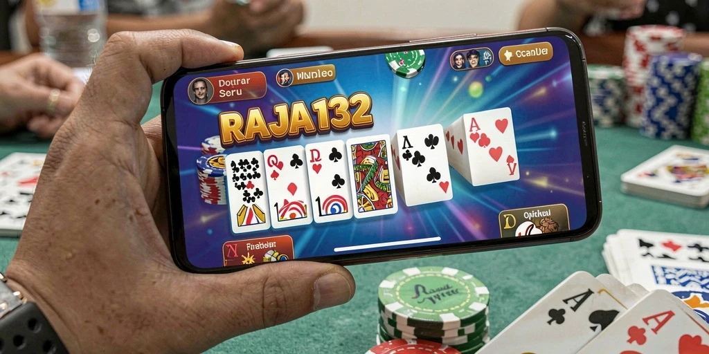 Screenshot gameplay RAJA132 menampilkan keseruan bermain Domino.
