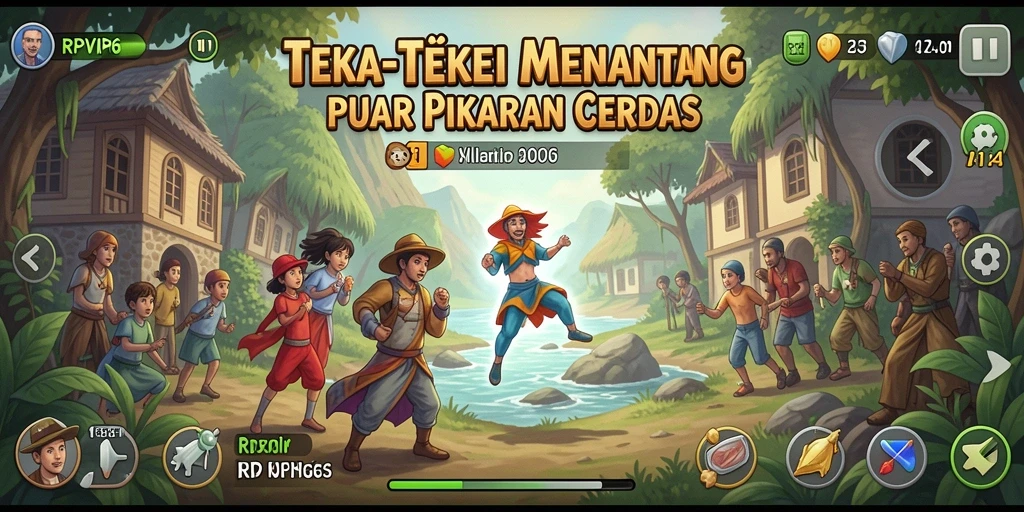 Tampilan gameplay RPVIP6 yang penuh teka-teki.