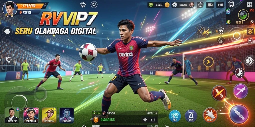 Tampilan gameplay menegangkan dari RPVIP7 dalam pertandingan olahraga.