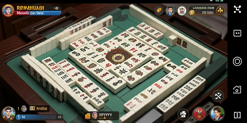 Tampilan permainan menarik dan grafis Mahjong yang memukau.