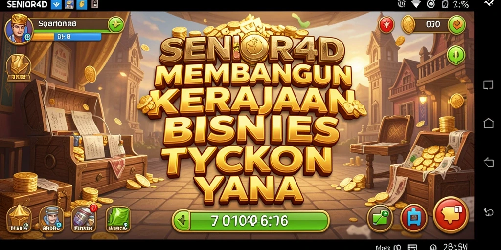 Tangkapan layar gameplay <strong>SENIOR4D</strong> menunjukkan strategi membangun bisnis Tycoon.