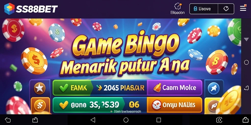 Tampilan permainan Bingo yang seru dan menarik di SS88BET.