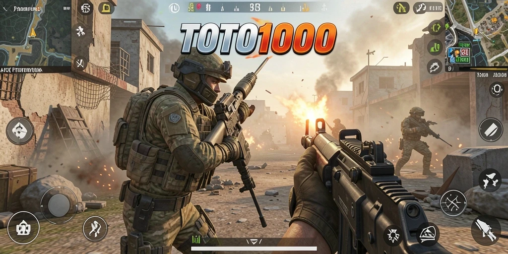 Tampilan menegangkan dalam gameplay TOTO1000 saat beraksi.