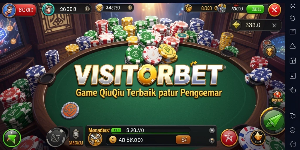 Tampilan gameplay QiuQiu di aplikasi VISITORBET yang menarik.