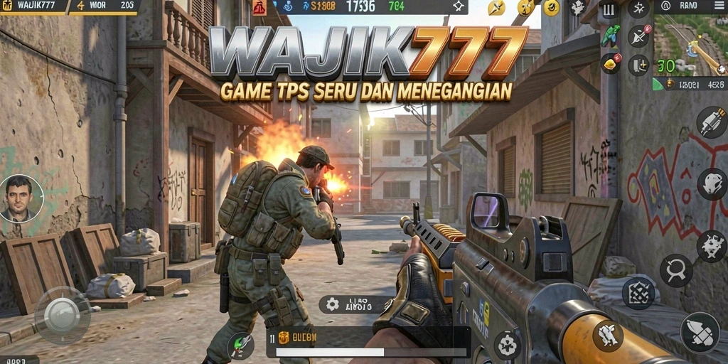 Tampilan gameplay WAJIK777 dengan aksi tembak-menembak seru.