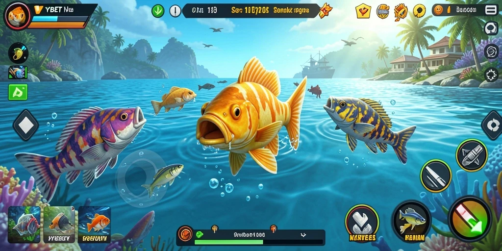 Screenshot gameplay YYBET yang menunjukkan aksi seru Tembak Ikan.