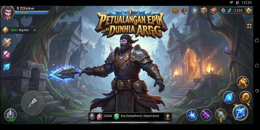 Menampilkan aksi pertarungan seru di dunia ZOFAZA.